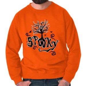 Cute Haunted Halloween Tree Trunk Sweatshirt for Men or Women Brisco Brands - 1 of 4