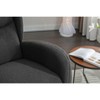 UPHA Soft Fabric Rocking Chair With Packet Wood Legs - 3 of 4