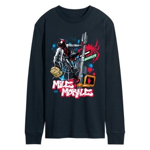 Men's - Marvel - Spider-Man Miles Morales Street Long Sleeve Graphic T-Shirt - 1 of 3