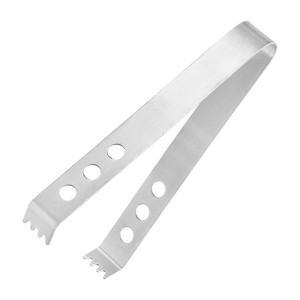 Unique Bargains Stainless Steel Ice Tongs for Appetizers, Charcuterie, Dessert, Tea Party, Bar, Cafe Serving 5" Silver 1 Pc - 1 of 4
