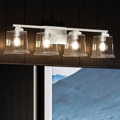 Urban Ambiance Luxury Craftsman Bath Light 7''H x 27.875''W,  Brushed Nickel Finish,  Houston Collection, UHP4293