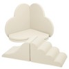 YOOCOZZ 6-Piece Soft Foam Climbing Blocks - Soft Play Equipment, Child Development, Baby/Kid Climbing Crawling Play Set - Beige - 3 of 4