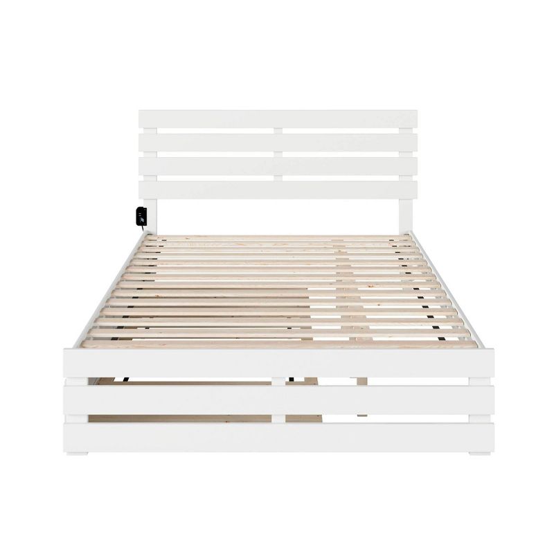 Oxford Bed with Footboard and USB Turbo Charger with Extra Long Trundle - AFI, 5 of 8
