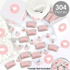 Big Dot of Happiness Rose Gold Grad - 2026 Graduation Party Candy Favor Sticker Kit - 304 Pieces - 2 of 4