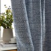 HLC.ME Easton Jacquard Slub Texture - Privacy Curtains with Back Tab Rod Pocket Window Curtains Panels, Set of 2 - 3 of 4