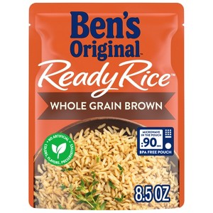 Ben's Original Ready Rice Whole Grain Brown Rice Microwavable Pouch - 8.8oz - 1 of 4