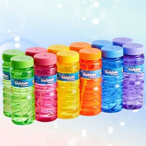 Joyfy 6 Pcs 4oz Bubble Wands, Colorful Bubbble Bottles Bulk for Kids Toddlers Summer Indoor Outdoor Toys, Party Favors, Classroom Exchange Gift - 1 of 4