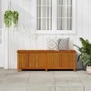 Storage Box Oiled solid acacia wood 68.9 in x 19.7 in x 22.8 in vidaXL - 3 of 4