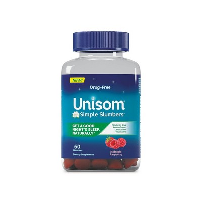Unisom Simple Slumbers Gummies - Raspberry - 60ct