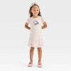 Toddler Girls' Hello Kitty Sporty Mesh Double Layer Dress - Ivory - 4 of 4