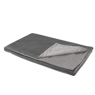 Extra Large Granite Gray Waterproof Velvet Pet Throw Blanket