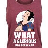 Women's - Disney Princess - Snow White Nap Graphic Racerback Tank - 2 of 4