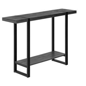 CAVINAS Narrow Console Table with Storage Shelf,Modern Entryway Table with Black Metal Legs,Console Table for Living Room - 1 of 4