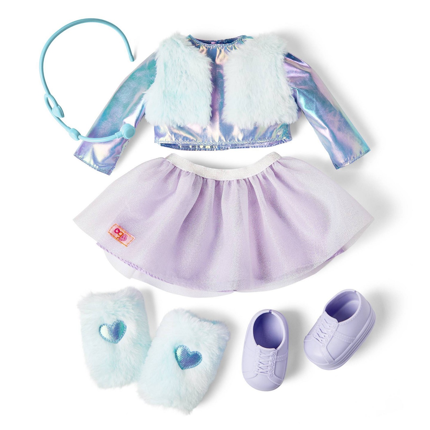 Детская кукла Our Generation Nika K-Pop Idol 18" Fashion Doll - Multicolored Hair/Blue Eyes, цвет: Синий — фото 8