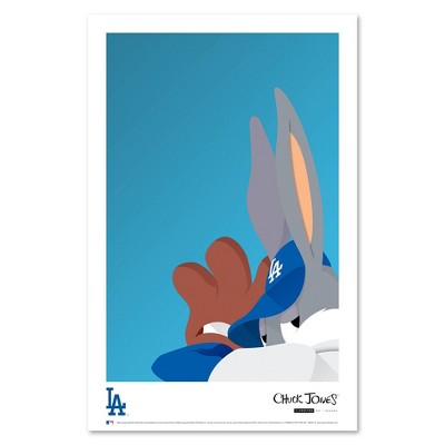 MLB Los Angeles Dodgers Minimalist 2020 World Series Trophy Art Unframed  Wall Poster Print