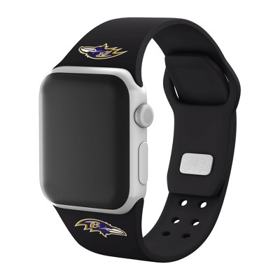 Nfl Baltimore Ravens Apple Watch Compatible Silicone Band 38/40