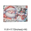 Unique Bargains Christmas Place Mats Flax Pink White 11.8"x17.7" 2 Pcs - 3 of 4