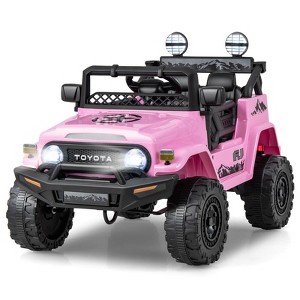 Infans Licensed Toyota FJ Toddler Ride on Car 12V Battery Powered Ride on Truck Pink - 1 of 4