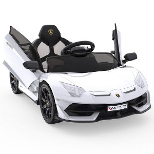 Ride on Car for Kids 12V Licensed Lamborghini Electric Vehicles Battery Powered Sports Car with Control - 1 of 4