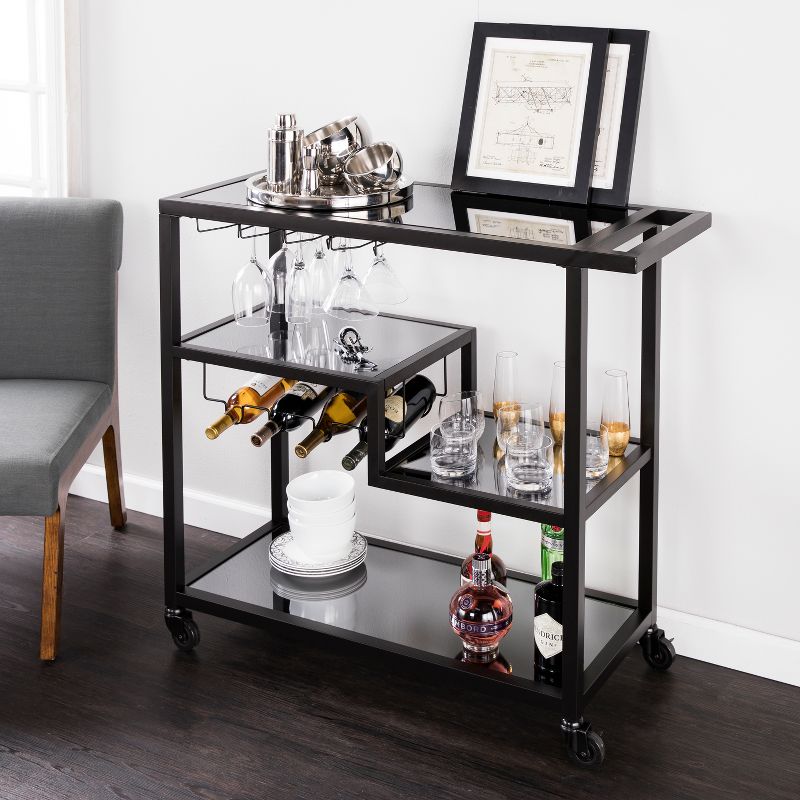 Zephs Bar Cart with Smoked Mirror - Holly & Martin, 4 of 13