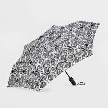 ShedRain Auto Open Auto Close Compact Umbrella - Black/White