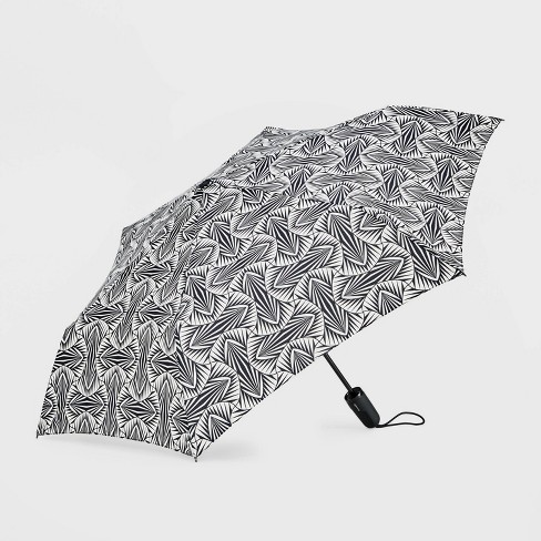 Shedrain Auto Open Auto Close Compact Umbrella - Black/white : Target