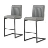 New Pacific Direct Ronan PU Leather Counter Stool,Set of 2 - 4 of 4