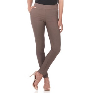 Rekucci Women’s Pull-On Skinny Work Pants – Tummy Control, Stretch Legging Fit with Zip Pockets for Office & Casual - 1 of 4