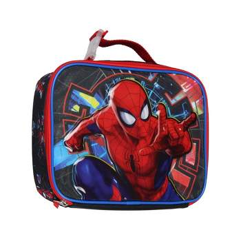 Marvel Comics Spider-Man Lunch Box insulated Superhero Lunch Bag Tote Black