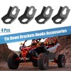 Unique Bargains Tie Down Brackets Hooks Accessories for Can Am Maverick Max X3 Maverick X3 2017-2022 Tie Down Bracket Hook 4 Pcs - 2 of 4