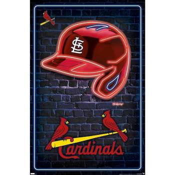 MLB St. Louis Cardinals - Neon Helmet 23 Poster