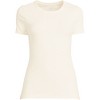 Lands' End Women's Cotton Rib T-shirt - 3 of 4