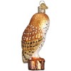 Old World Christmas Glass Blown Hanging Ornament, Barn Owl (With OWC Gift Box) - 2 of 4