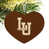 Lehigh University Primary Logo Heart Love Wood Christmas Tree Holiday Ornament - 2 of 3