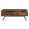 NicBex Modern 48.5" Rectangle Coffee Table with Drawer, Hidden Storage, Lift Top and Metal Legs for Living Room - 3 of 4