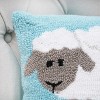 C&F Home 12" x 12" Sheep Hooked Pillow - image 3 of 4