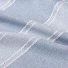 Dainty Home Madison Striped Textured Embroidered Chain Stitch Nautical Fabric Shower Curtain - 3 of 4