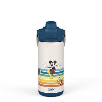 Zak Designs Antimicrobial 14-oz. Stainless Steel Vacuum Insulated Kids Riverside Bottle, 2-Piece Set (Grogu)