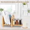 Attop Bamboo Tabletop Bookshelf - Expandable Desktop Bookcase - No Tools Required to Assemble This Desk Bookshelf - Sturdy Desktop Book Shelf - 2 of 4