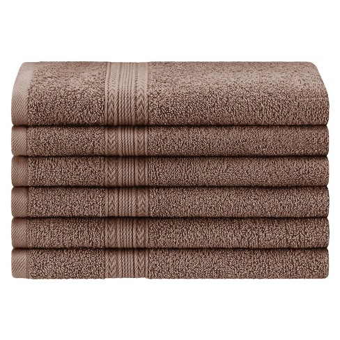 Classic Turkish Towels Amadeus 6 Piece Hand Towel Set - 16x27, Coffee :  Target