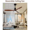 HOMLUX 52" Low Profile Ceiling Fan with Remote Control Reversible Motor - 2 of 4