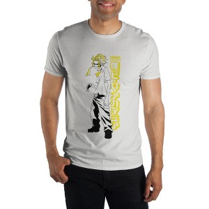 MHA My Hero Academia Toshinori Yagi All Might White T-Shirt Tee Shirt - 1 of 4