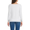 Lands' End Women's Long Sleeve Polished Essentials Boatneck Top - 2 of 3