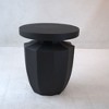 NicBex Modern Terrazzo-Style Outdoor Side Table, Multi-Use Patio End Table & Garden Stool, Hourglass-inspired Geometric Design Garden Conner Table - 4 of 4