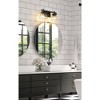 Lauren Modern 2-Light Vanity Sconce - Dimmable, Damp Rated, Clear Glass Shades - 2 of 4