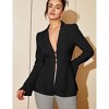 Women's Slimming Waist - Defined Blazer with Trendy Design - 2 of 4