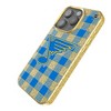 NHL Western Conference Teams Plaid Gold Bling Cell Phone Case for Apple iPhone - 2 of 4