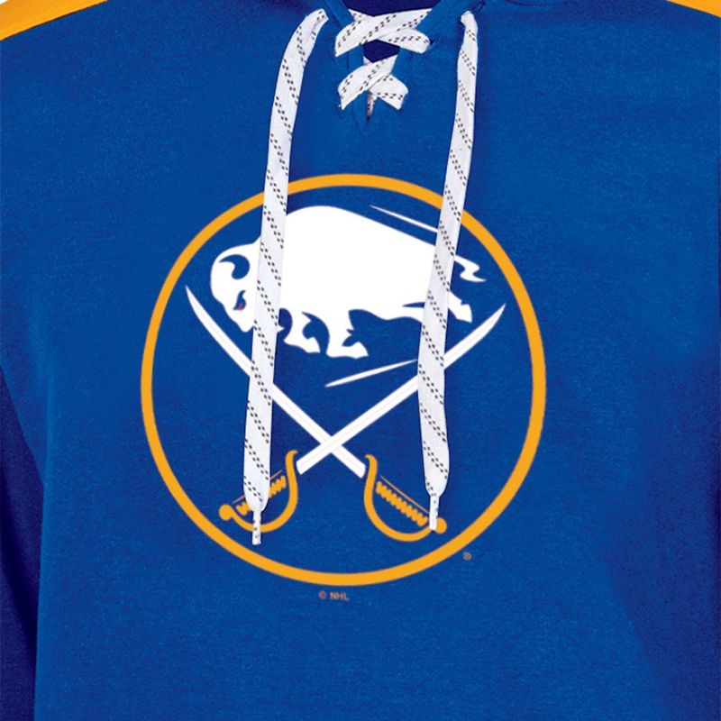 NHL Buffalo Sabres Men&#39;s Hooded Sweatshirt with Lace, 3 of 4