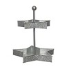 Transpac Metal 17.25 in. Gray 4th of July Patriotic 2 Tiered Star Decor Tray - 2 of 4