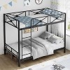 Metal Bunk Bed Twin Over Twin, Industrial Bunkbeds Heavy Duty Bed with Safety Guard Rails & Space-Saving Design, Steel Bed for School, Bedroom - 3 of 4